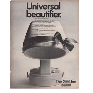 General Electric Universal Hair Dryer Magazine Advertisement 1968 Vintage Beauty